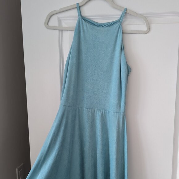 Blue suede dress from Design Lab - Picture 1 of 3
